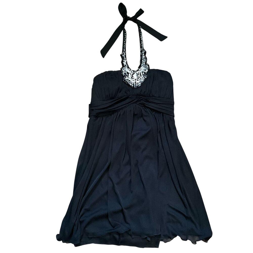 City Triangles Black Halter Dress: 90s, Y2K